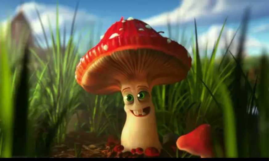 Hailee Steinfeld as a mushroom Earth Day of Lil Dicky