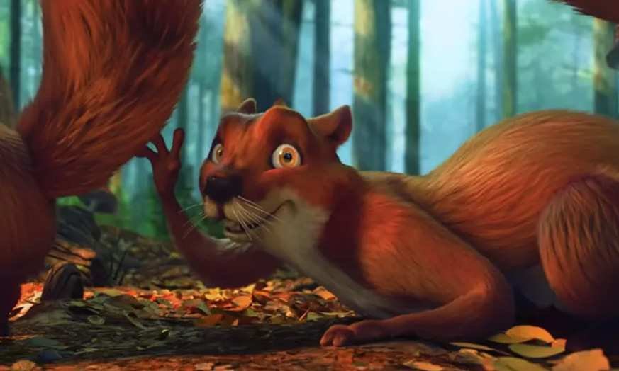 Miguel as a squirrel